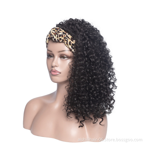 Aishili factory wholesale wig grip headband Afro curly hair headband wigs for black women